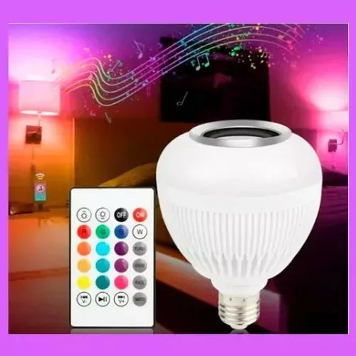 BOMBILLO PARLANTE BLUETOOTH RGB